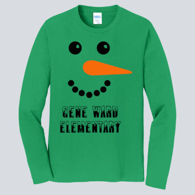 Adult Long Sleeve Shirt - Winter - Snowman Thumbnail