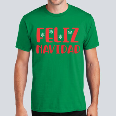 Adult T-Shirt - Winter - Feliz Navidad Green Thumbnail